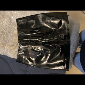 NWT 24 Rag & Bone Patent Leather Zip Heidi Skirt